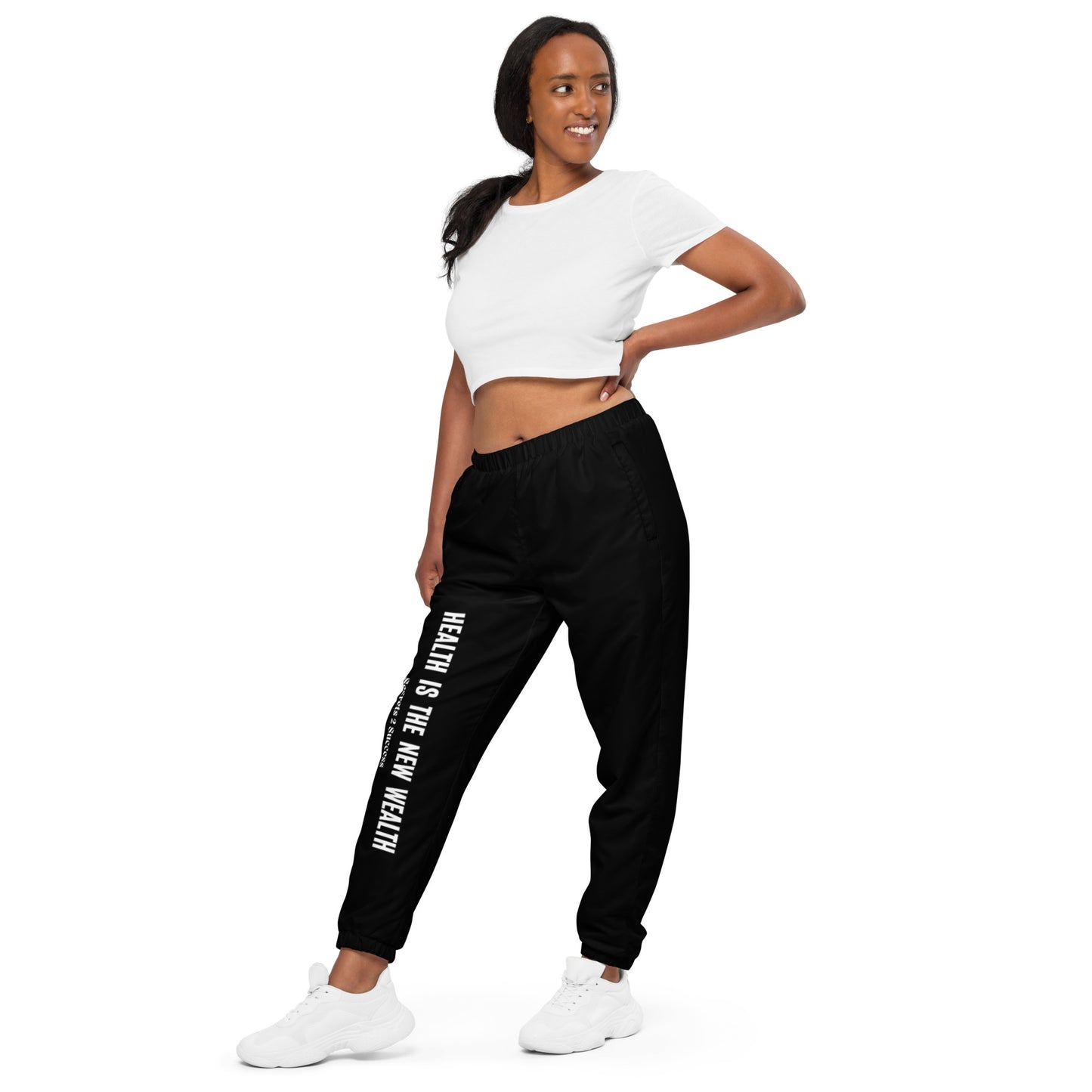 Black Health & Wealth unisex track pants