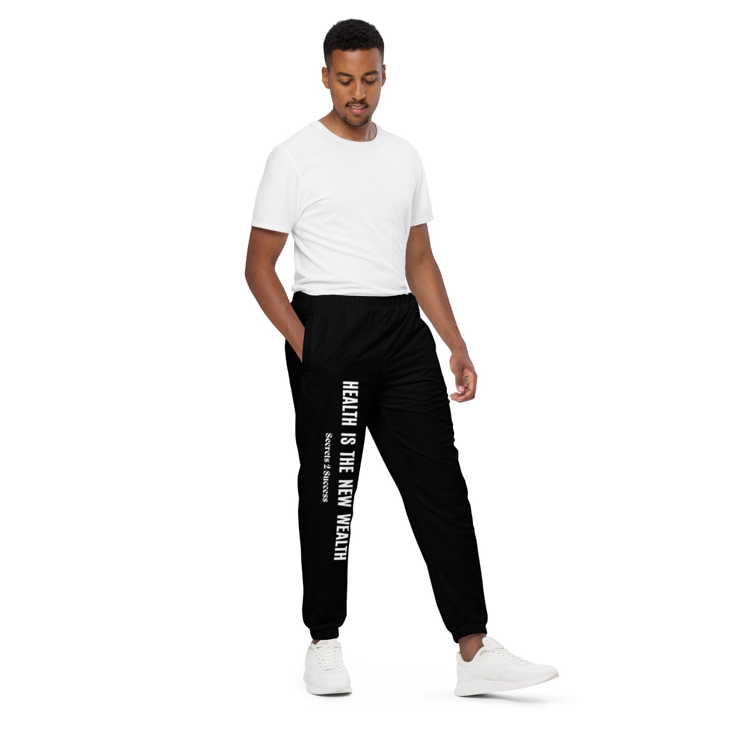 Black Health & Wealth unisex track pants