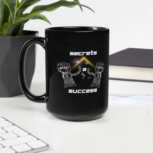 Secrets 2 Success  Black Glossy Mug